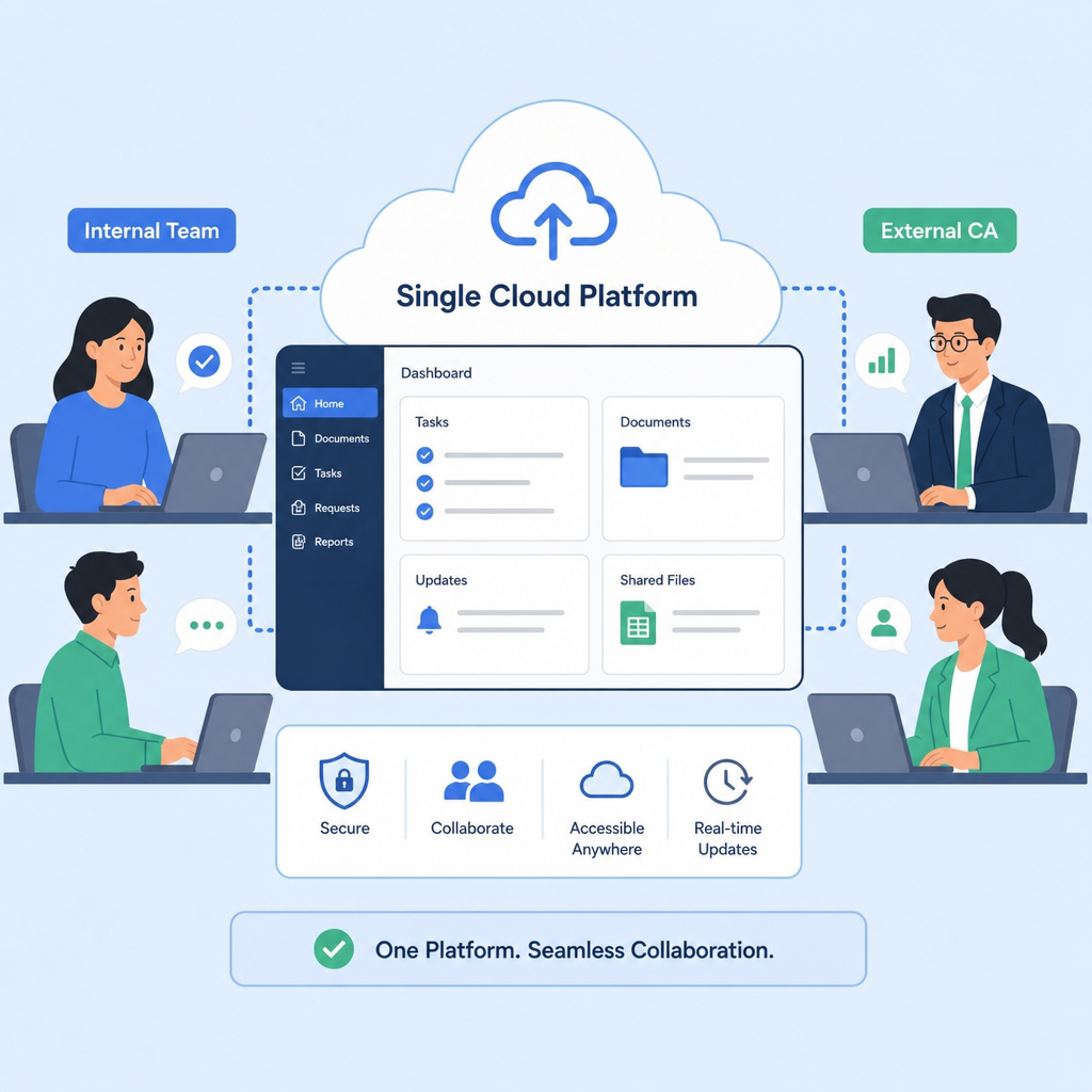 Streamline Compliance: Shared Workspace for Teams & CAs